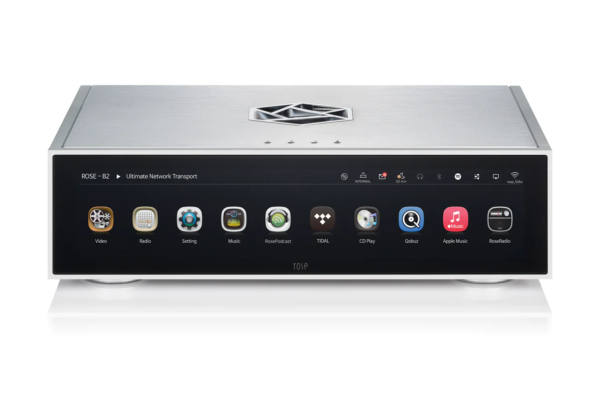HiFi Rose RS130 HiFi Rose RS130 Network Transport silver front high