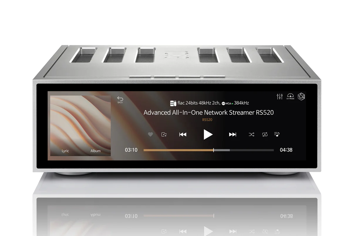 Hifi Rose RS520 Hifi Rose RS520 Wireless Network Streamer & Integrated Amplifier silver front top