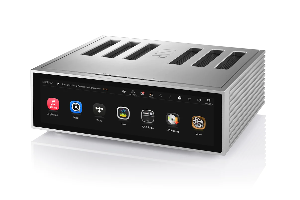 Hifi Rose RS520 Hifi Rose RS520 Wireless Network Streamer & Integrated Amplifier silver pers right