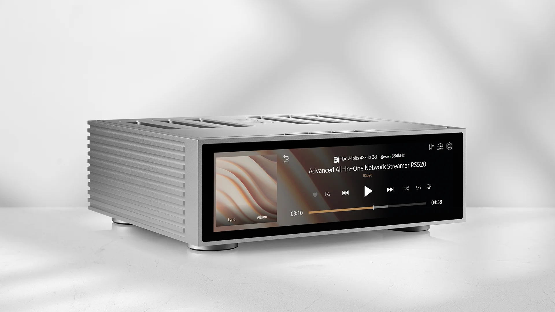 Hifi Rose RS520 Hifi Rose RS520 Wireless Network Streamer & Integrated Amplifier silver window